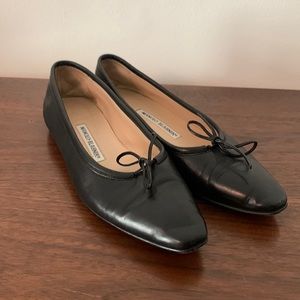 Manolo Blahnik Leather Ballet Flats Size 37.5